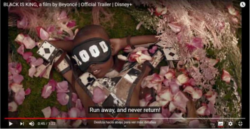 Beyoncé: nuevo trailer de su álbum visual «Black is King», cuyo largometraje será distribuido principalmente en todo el continente africano