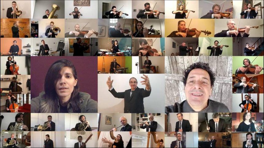 Ricardo Mollo y Lula Bertoldi versionan de manera sinfónica,  «Puente», de Gustavo Cerati, junto a la Asociación de Profesores de la Orquesta Estable del Teatro Colón y Popi Spatocco