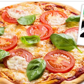Pizza Margarita, nacida en la ciudad de Nápoles e inspirada en la bandera italiana y en una reina llamada Margarita