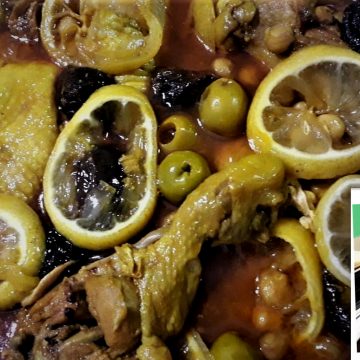 Tajín de pollo marroquí: al principio se trató de un menú preferido en palacios de dinastías beréberes en Marruecos, para luego ser elegido por los más humildes, hecho que  permitió su reconocimiento masivo y ganara reputación como plato típico regional