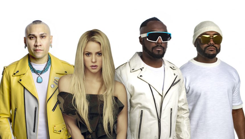 Black Eyed Peas experimenta musicalmente junto a la cafetera Shakira