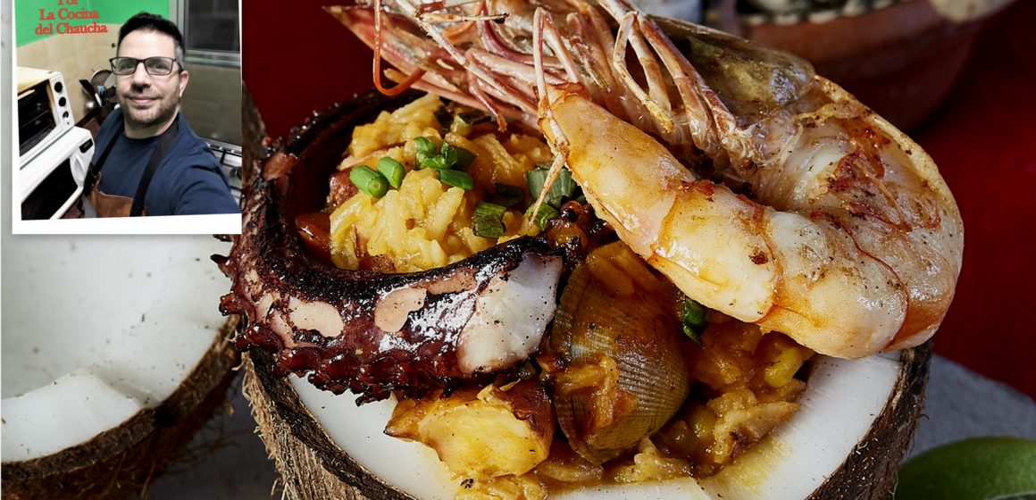 El Guacho de Mariscos es un plato panameño asopado de arroz con mariscos, también  se le suma rabo de puerco. Tradicionalmente, en el país centroamericano se lo sirve en vasijas vegetales hechas de huacales, taparas o totumas, también se utilizan la calabaza o el coco