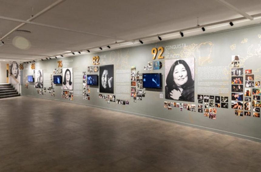 Muestra: «Mercedes Sosa: La voz de la tierra», una exhibición a cargo de la Fundación Mercedes Sosa, en el espacio que lleva su nombre, en el Centro Cultural Borges